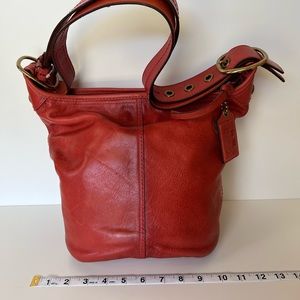 COACH, Vintage Bucket BAG - RED, BRAND NEW - NEVER USED